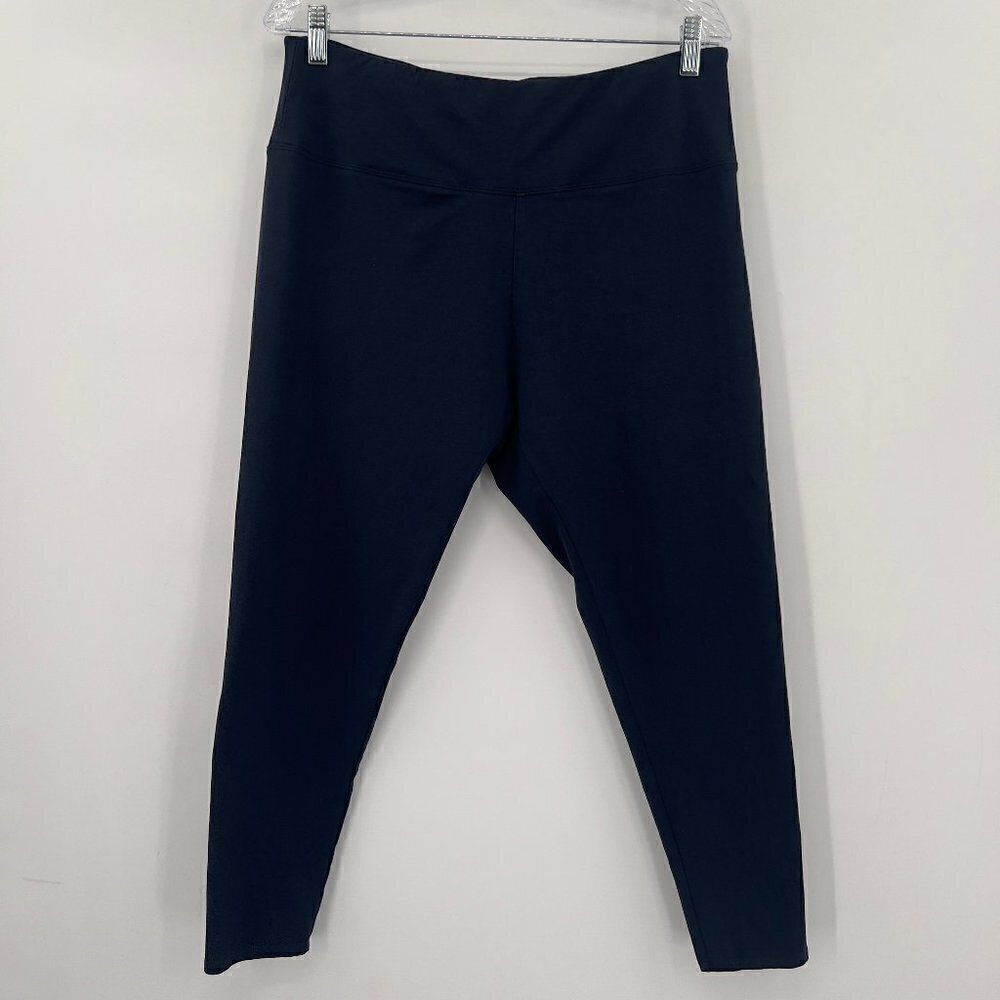 Soft Surroundings Women's  Pull On Navy Blue Skinny Leggings